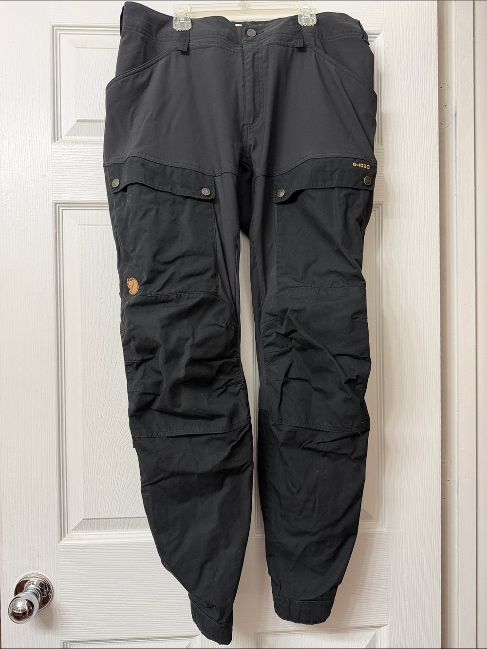 Fjallraven Black Women’s Cargo Pants with G-1000 Panels
